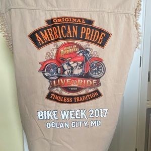 Biker Wear USA Biker cutoff sleeveless shirt